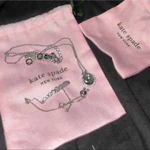 Kate spade silver spade set